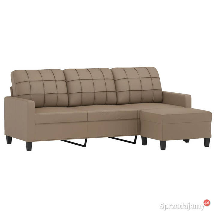3osobowa sofa z podnóżkiem cappuccino 180 mazowieckie Warszawa