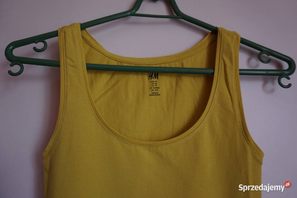 top koszulka bokserka żółta xs 34 hm Toruń