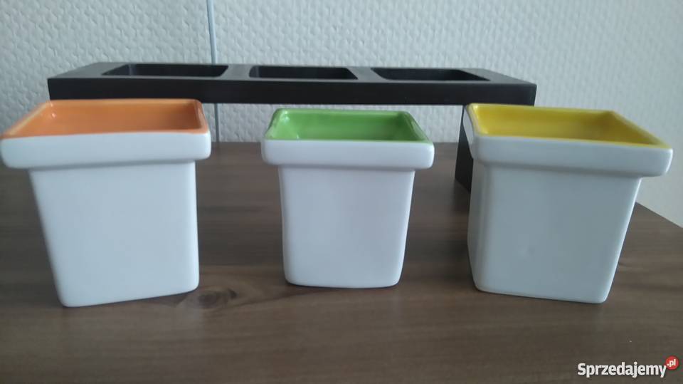 Komplet salaterek z podstawką Salaterki 3 sztuki mazowieckie Warszawa