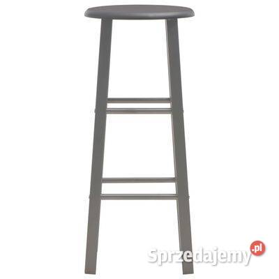 vidaXL Stołki barowe 2 antracytowe MDF284387