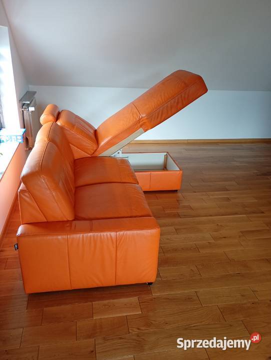 Pomarańczowy narożnik Helvetia Furniture Zebrzydowice