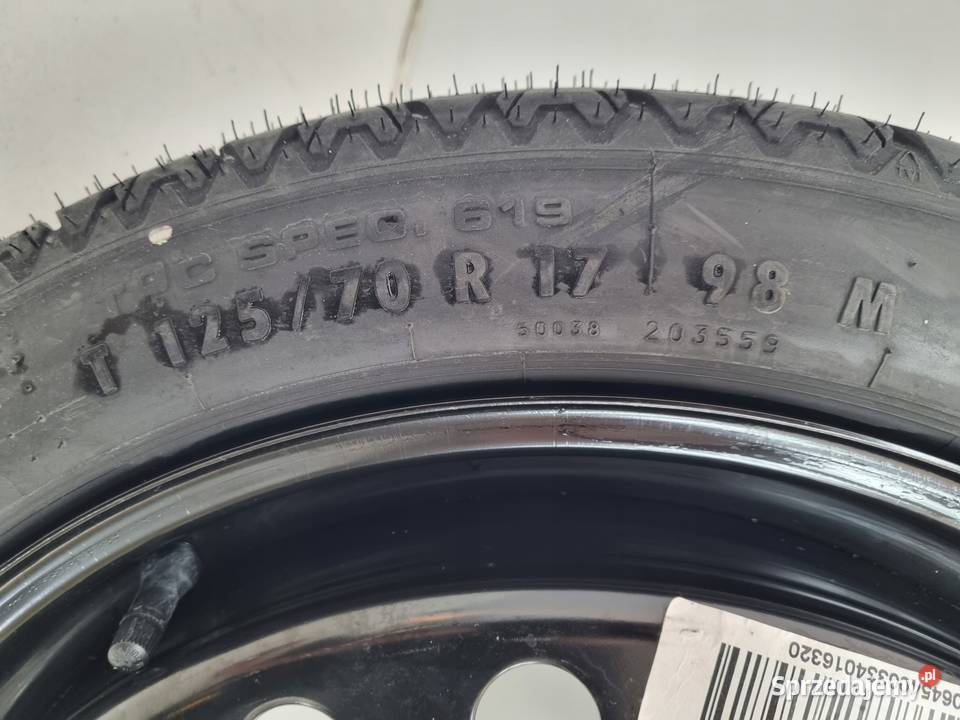 KOŁO DOJAZDOWE Opel Insignia A 12570 R17 5x120 Chełm