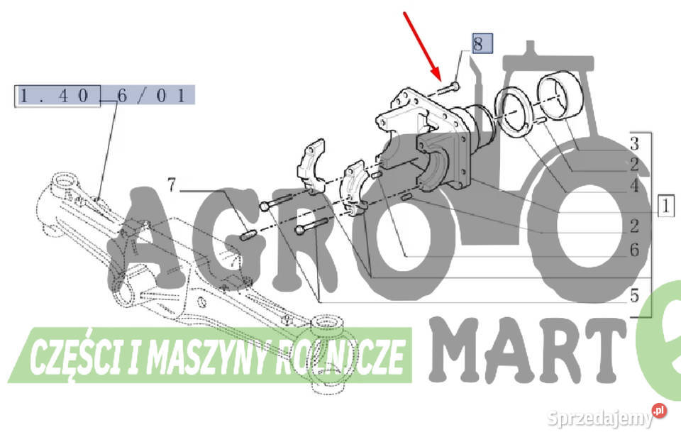 16217734 ŚRUBA M16 CNH Wichrów sprzedam