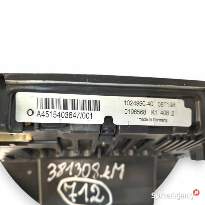 LICZNIK ZEGARY A4515403647 Smart Fortwo II 451 Chełm