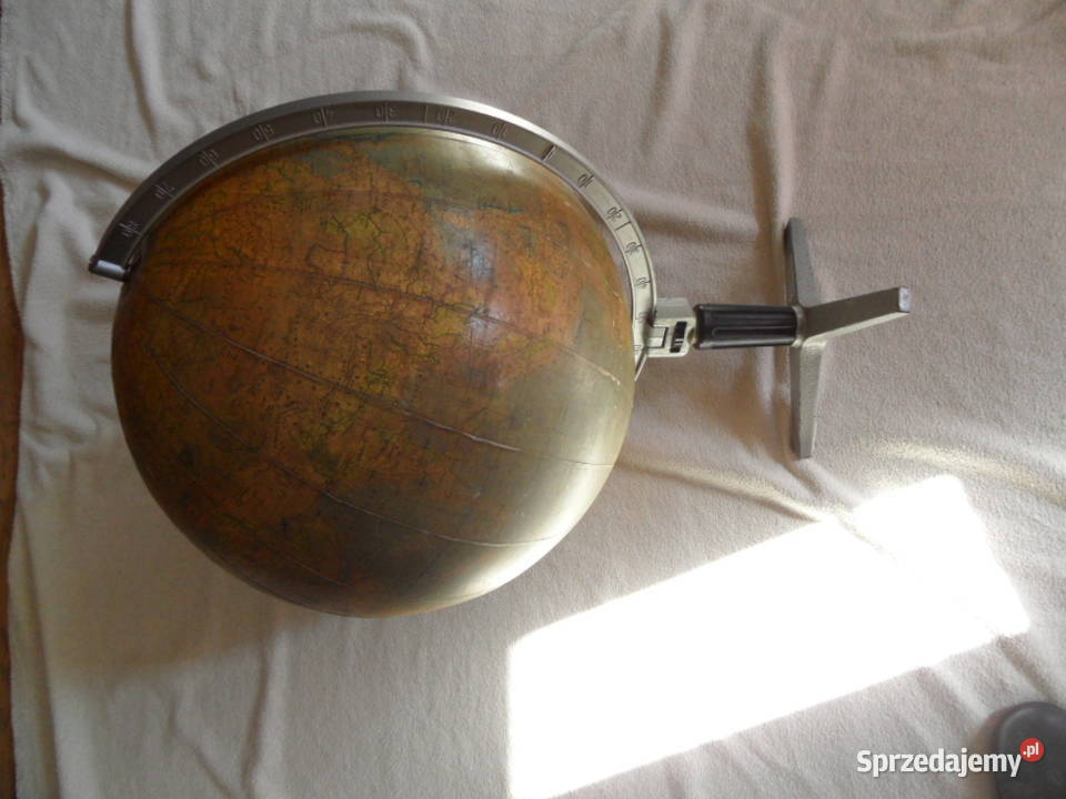 Stary duży globus szkolny z lat 60 tych Lubartów sprzedam