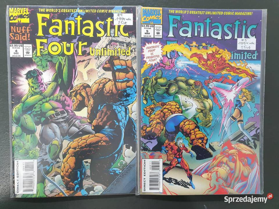 Fantastic Four Unlimited 7 komiksów Marvel USA Komiksy Gdynia sprzedam