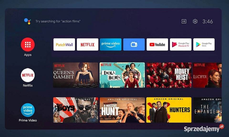 TV Smart z Androidem Wifi YouTube Netflix i inne Bytom