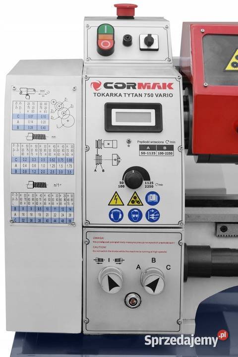 Tokarka uniwersalna CORMAK TYTAN 750 Vario z Siedlce