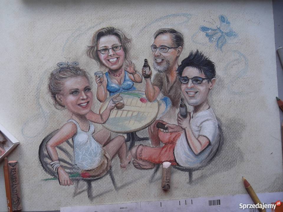 Karykatura passepartout super prezent Kraków
