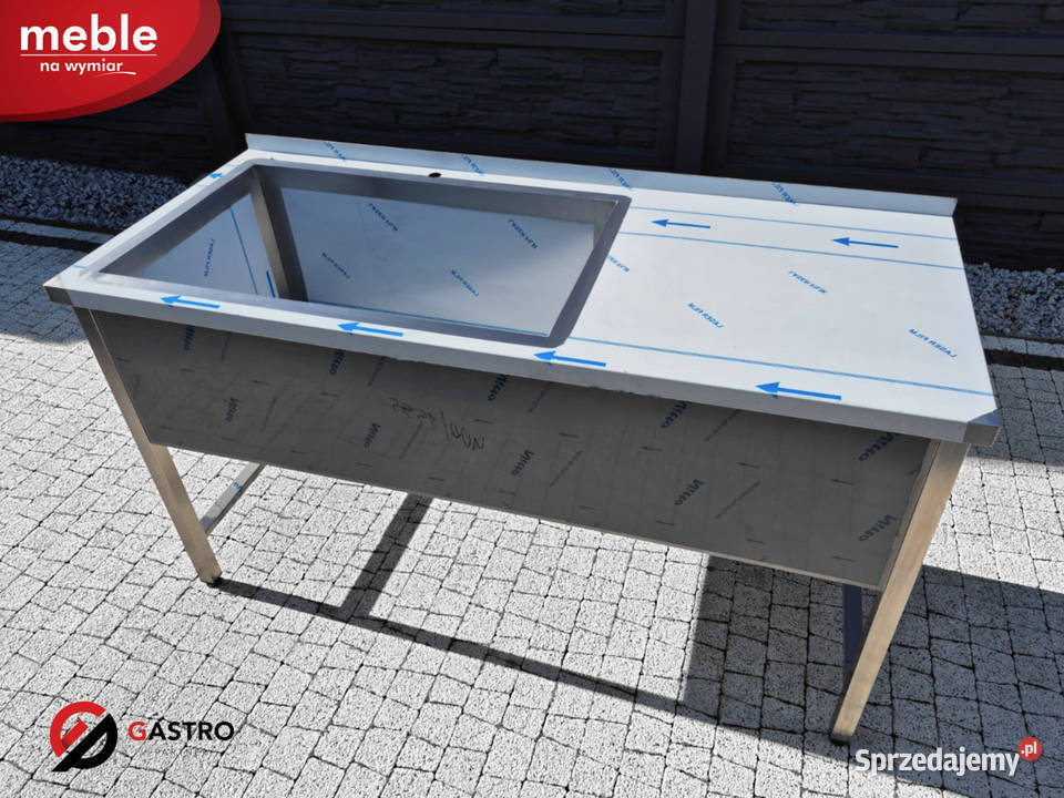 Zlew basen gastronomiczny 1 komorowy z blatem Ostrów Wielkopolski