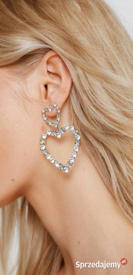 ASOS Wytworne duże kolczyki z Londynu serca NOWE