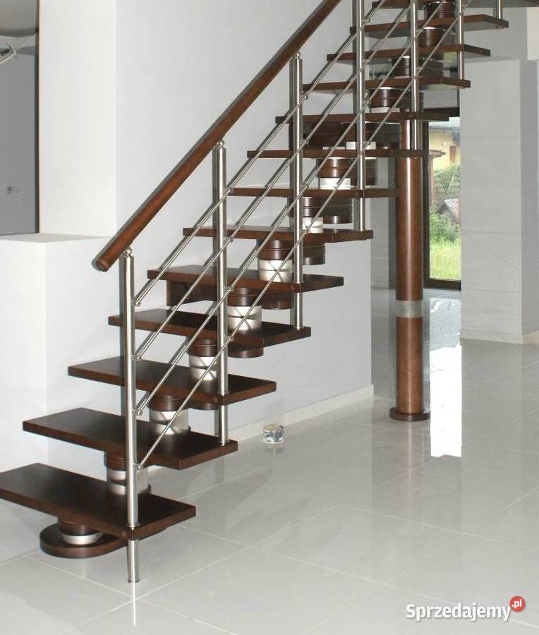 Schody drewniane CORA model Moreno 250 vertical Kościan