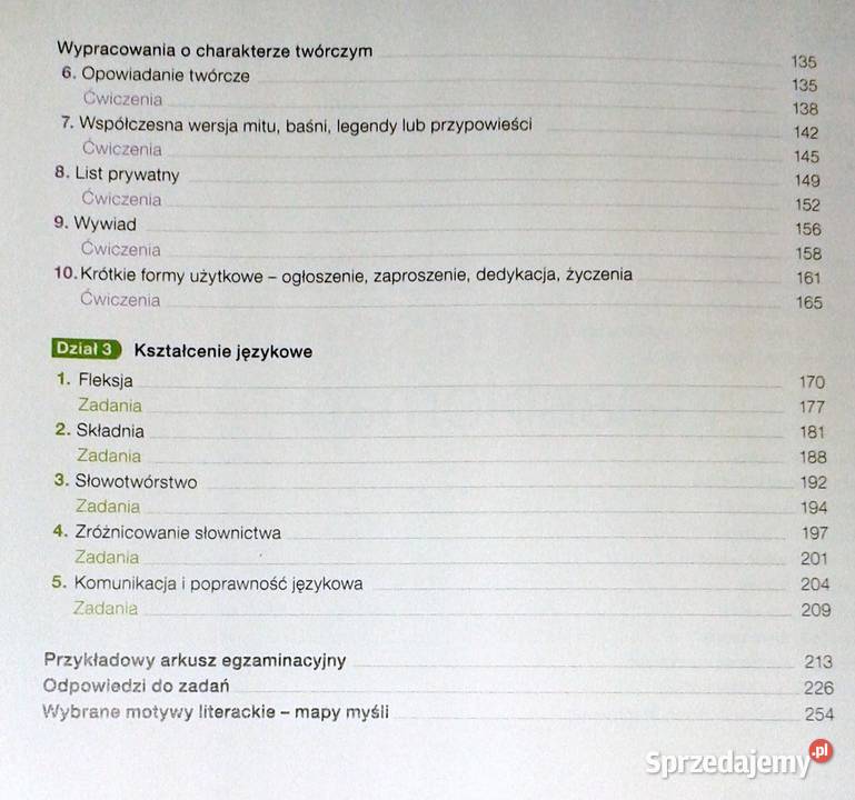 Teraz egzamin ósmoklasisty Język polski lubelskie Chełm sprzedam