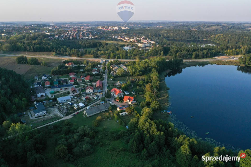 Działka z warunkami zabudowy z linią brzegową asfalt Nikutowo sprzedam