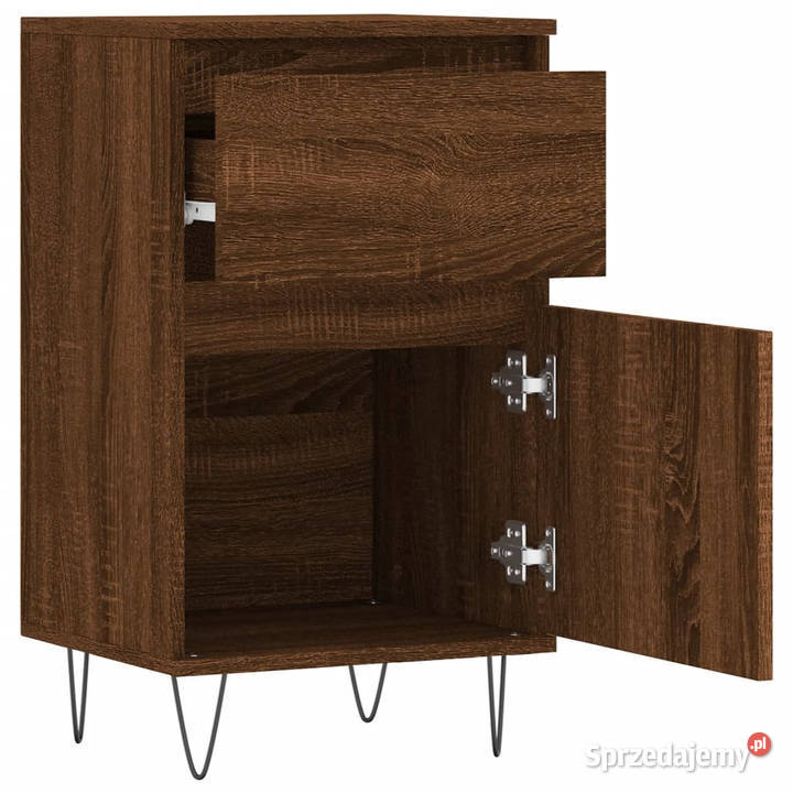 Szafki 2 brązowy dąb 40x35x70 WM831163 Pozostałe