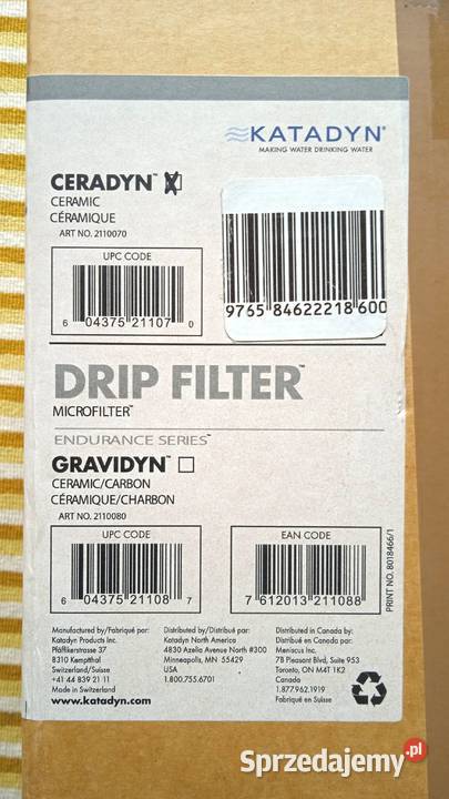 Filtr do wody Katadyn Drip Filter Ceradyn Wrocław