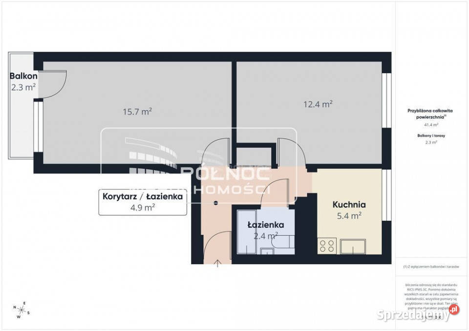 Mieszkanie w centrum 2 pok Ełk Mickiewicza IIIp Liczba pokoi 2