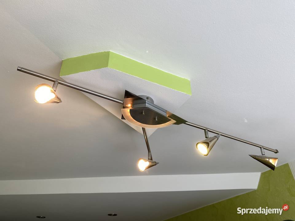 Nowoczesny żyrandol z 4 punktami LED halogen