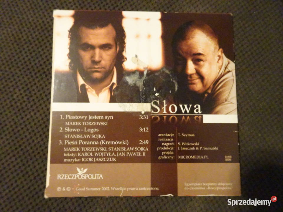 płyta CD Słowa Sojka i Torzewski CD Warszawa