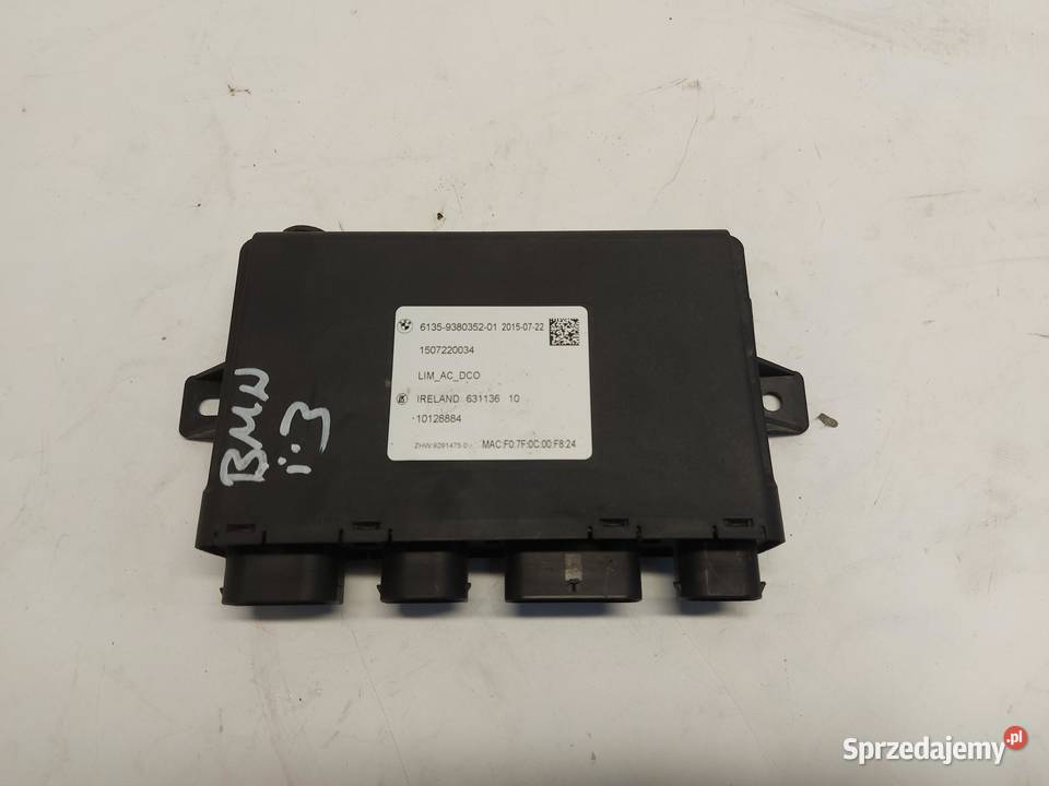 BMW i3 i01 REX Moduł sterownik LIM 9380352