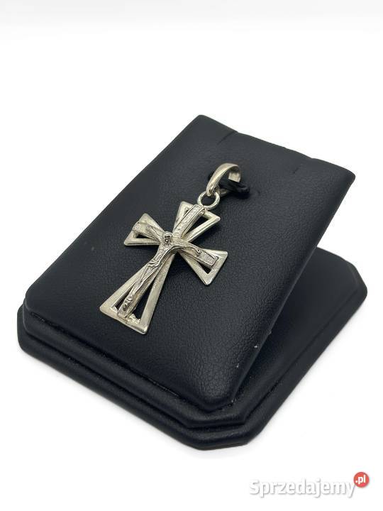 Nowa srebrna zawieszka pr 925 316g Krzyż Krzyżyk Biżuteria