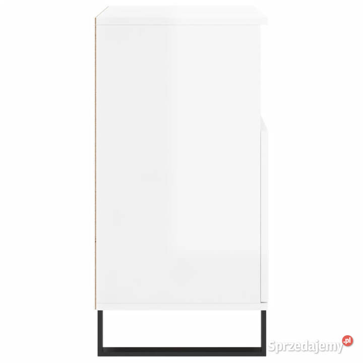 Komoda biała z połyskiem 60x35x70 materiał Warszawa