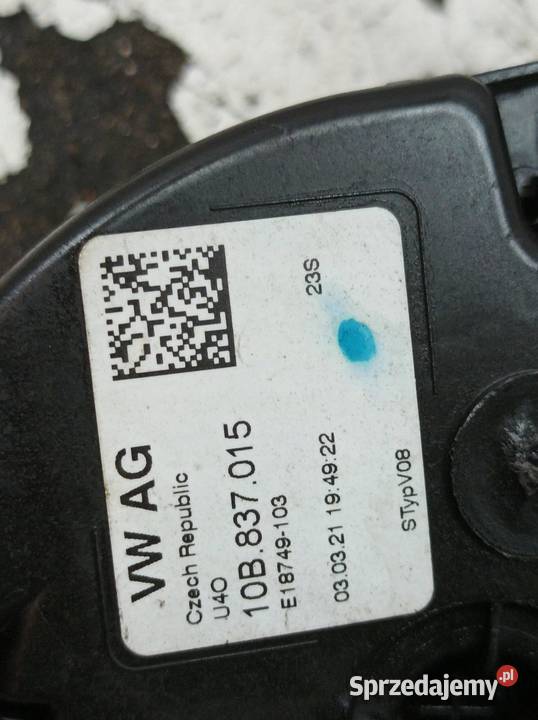 ZAMEK DRZWI LEWY PRZÓD EU 10B837015 Skoda Scala Rok produkcji 2021