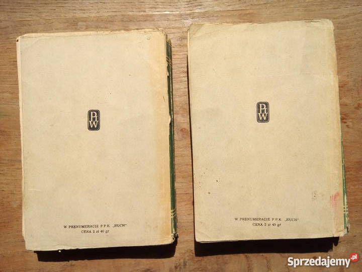 Krzyżacy 2 tomy książek z 1951r Henryk Dąbrowa Górnicza