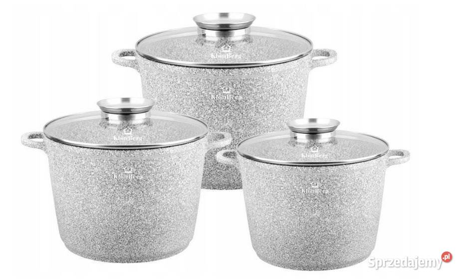 Garnki marmurkowe duże Ostrów