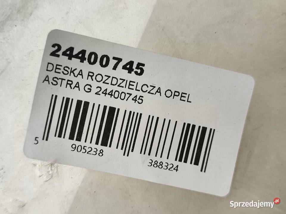 DESKA ROZDZIELCZA OPEL ASTRA G 19982009 24400745 Deski rozdzielcze, konsole