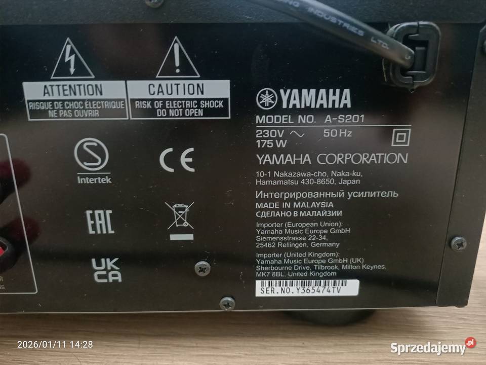 Wzmacniacz Yamaha AS201 nowy Godzisław