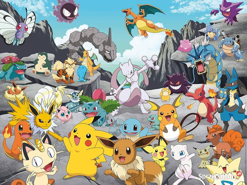 Puzzle Pokemon Zestaw 1500 el 80x60 Ravensburger Mogilany