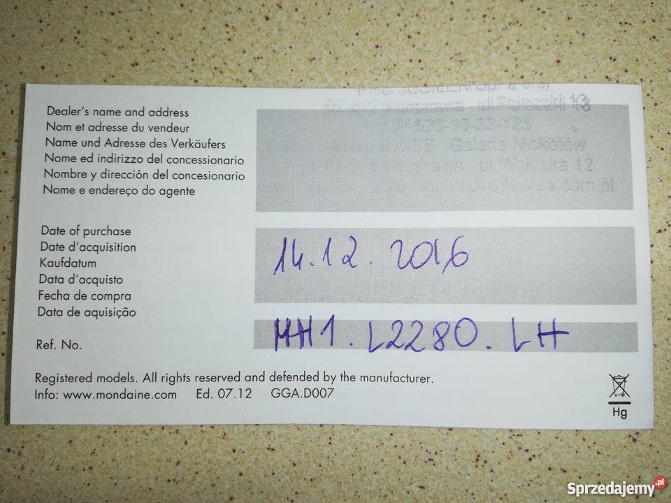 Zegarek Mondaine Helvetica Light MH1L2280LH Warszawa