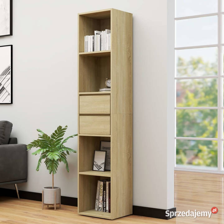 Szafka na książki dąb sonoma 36x30x171 WM802870 sprzedam