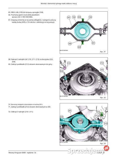 Massey Ferguson 8450 8460 8470 8480 instrukcja świętokrzyskie Kielce sprzedam