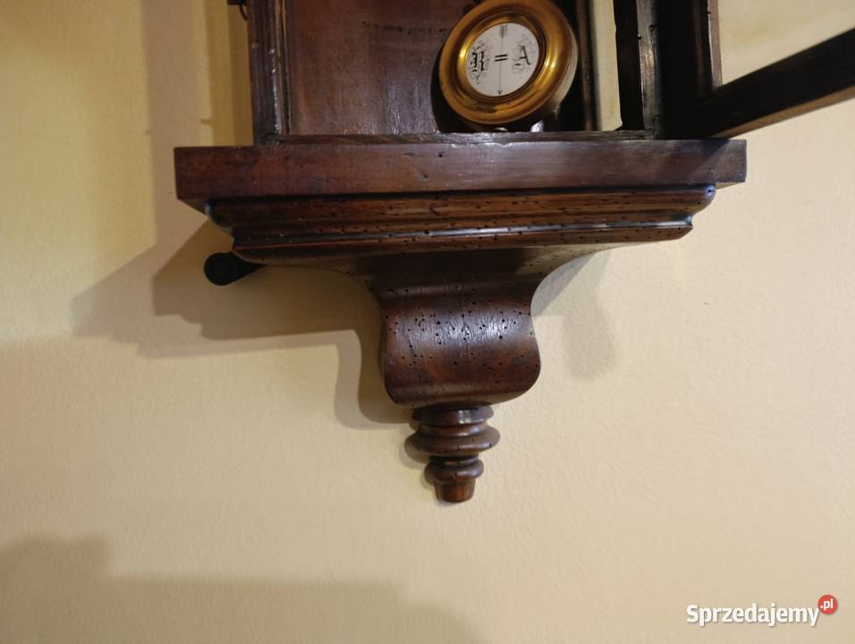Zabytkowy zegar wiszący Lenzkrich 26 wielkopolskie Kobylnica