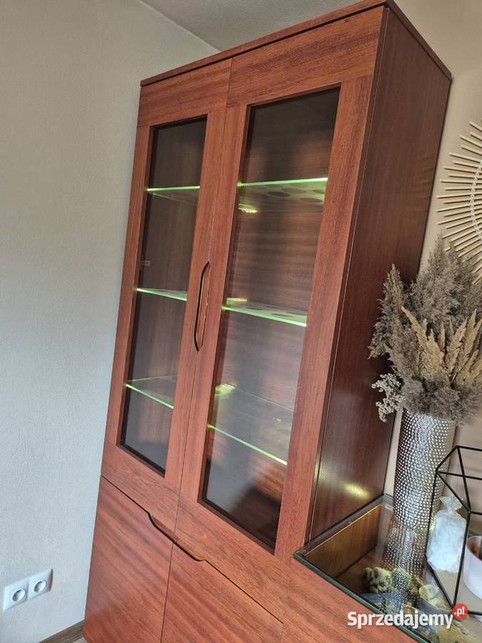Meble zestaw 5x komoda rtv gablotka witryna