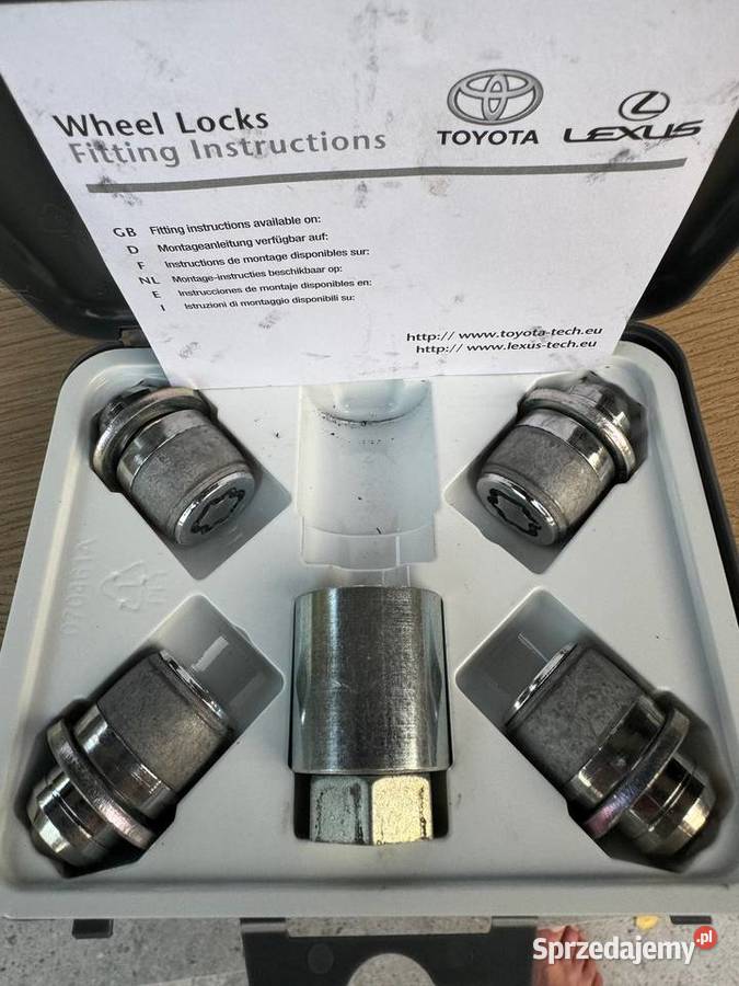 Nakrętki zabezpieczające do kół OE Toyota Lexus Dąbie
