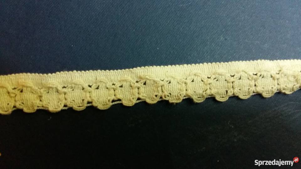 Biała taśma satynowaWstawki koronkiPasmanteria Łódź