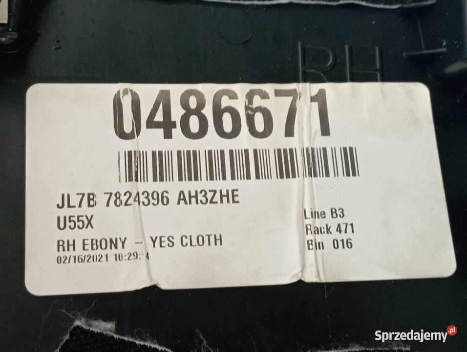 OSŁONA SŁUPKA B PRAWA KOMPLET JL1B78243A52