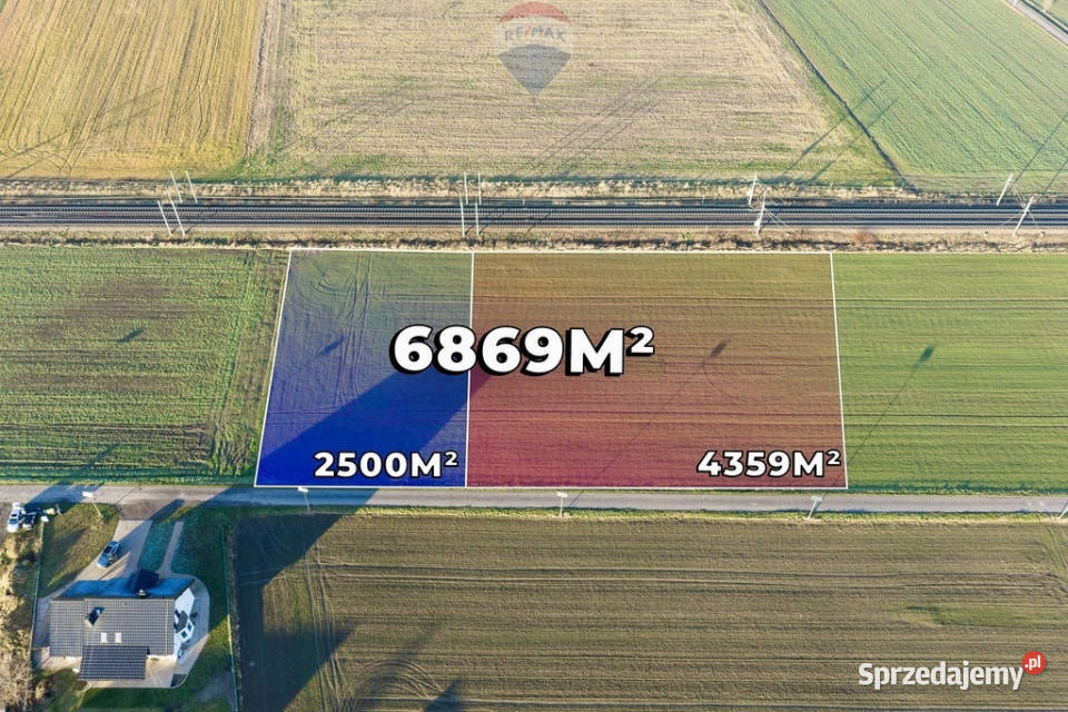 Dwie działki 6859 m w pobliżu Legnicy Siedliska