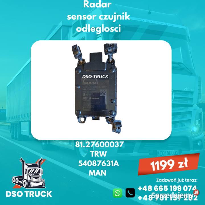 Radar sensor czujnik odleglosci DISTRONIC TRW świętokrzyskie Zawichost