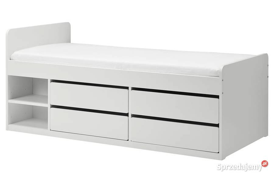 Łożko Ikea 90x200 plus materac i stelaż