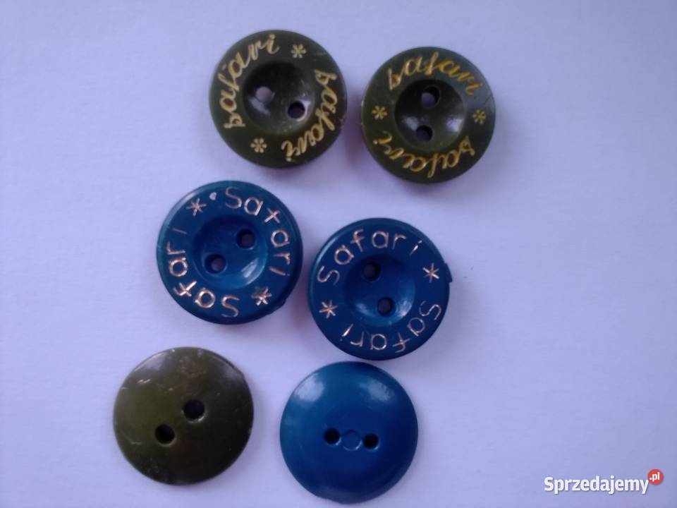 guziki płaskie safari Łódź