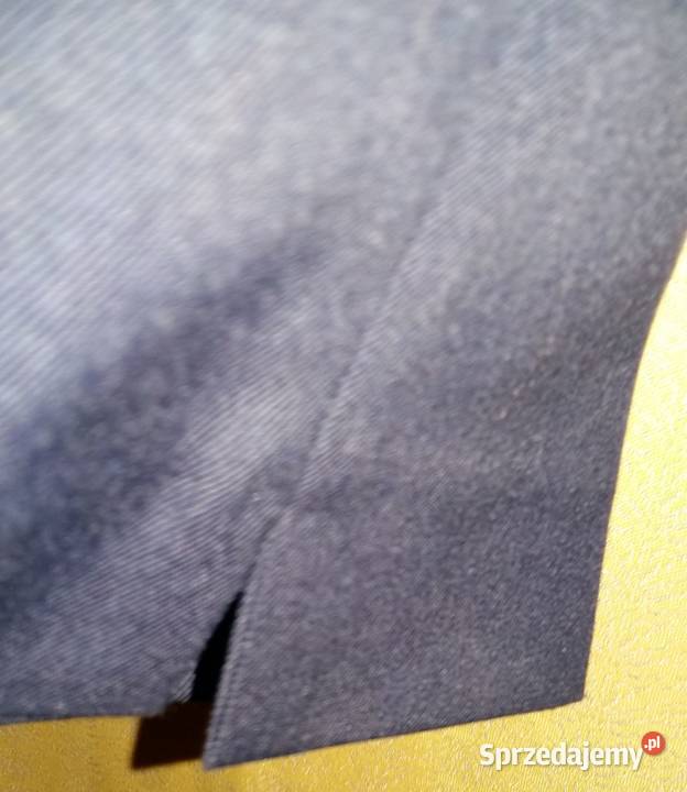 Spodnie damskie granatowe elana z wełną zwężane Łódź