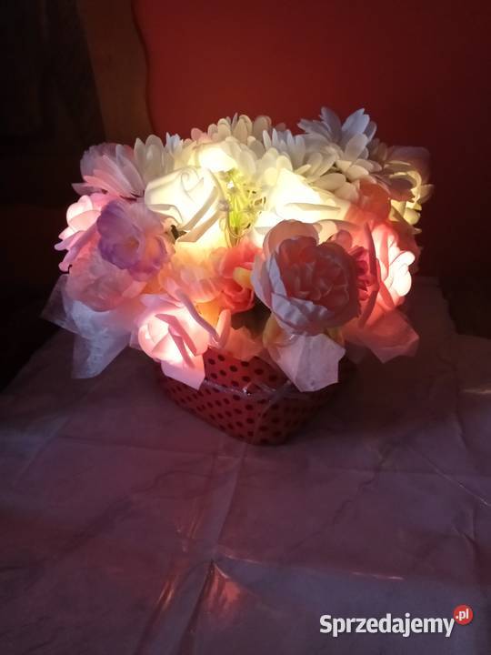 Box walentynkowy z wiecznie żywych kwiatów dolnośląskie Prusice