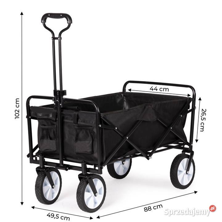 Składany duży wózek ogrodowy plażowy turystyczny Taczki i wózki Poznań