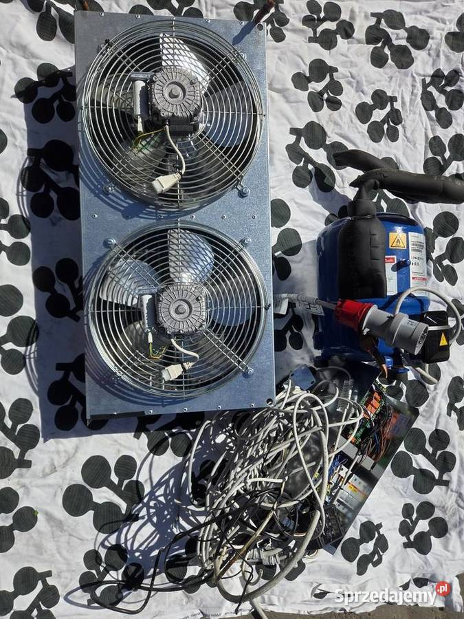 Kompresor 400v wentylatory okablowanie sterownik Szczyglice