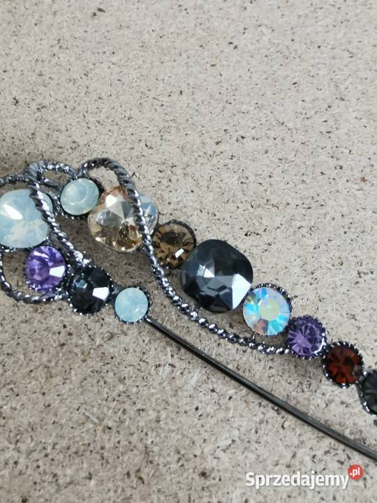 Broszka damska duża kolorowa agrafka Kraków