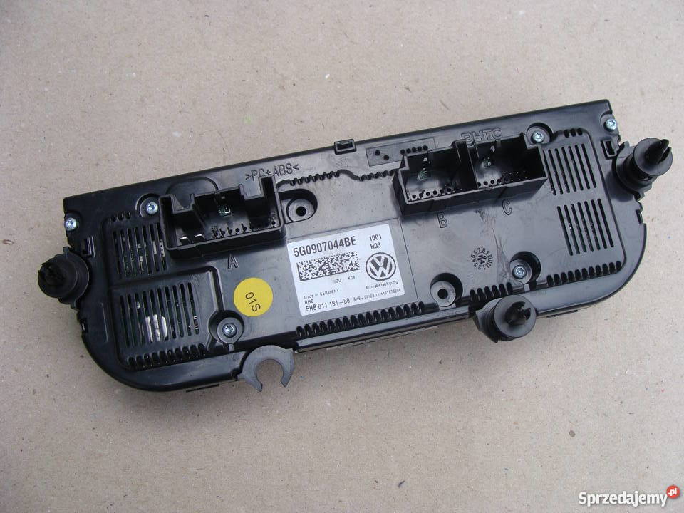 VW GOLF VII PANEL KLIMATYZACJI 5G0907044BE